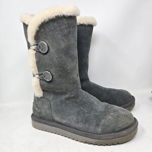 Koolaburra UGG Boots Womens Size 7 US Kinslei Tall Winter 1096409 Gray